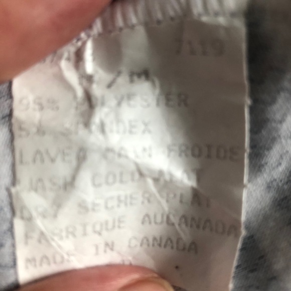 🎄 Vamp skirt striped navy and white midi length SZ  M - Picture 6 of 6